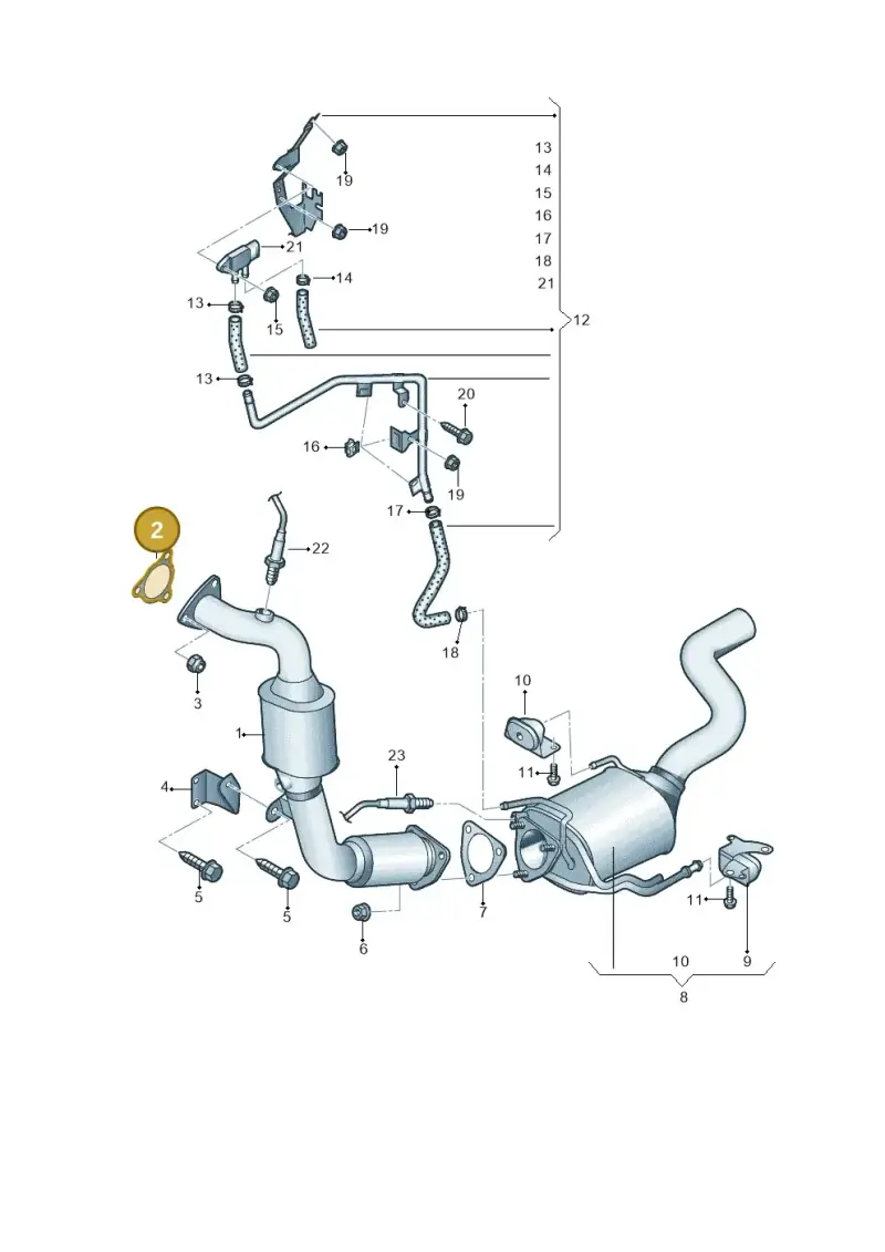 4G0253115A — Volkswagen Touareg BlueMotion (2014-2018) diagram 787253520, position 2