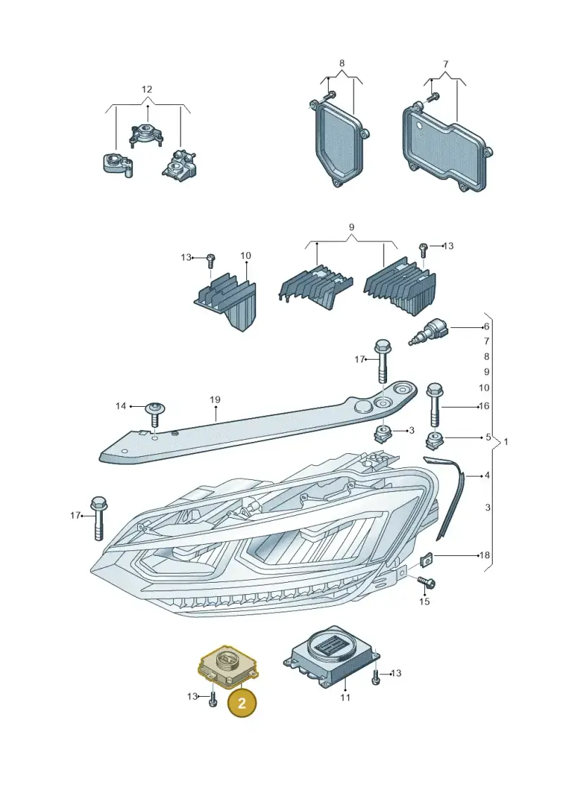 4G0907697F — Volkswagen Touran 2,0 BlueMotion (2015-2024) diagram 869941100, position 2