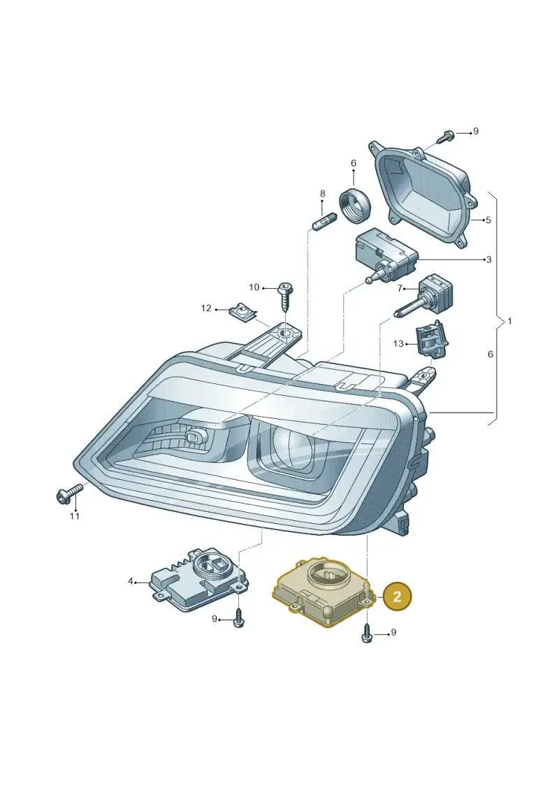 4G0907697F — Volkswagen Amarok twin cab (2022-) diagram 749941200, position 2