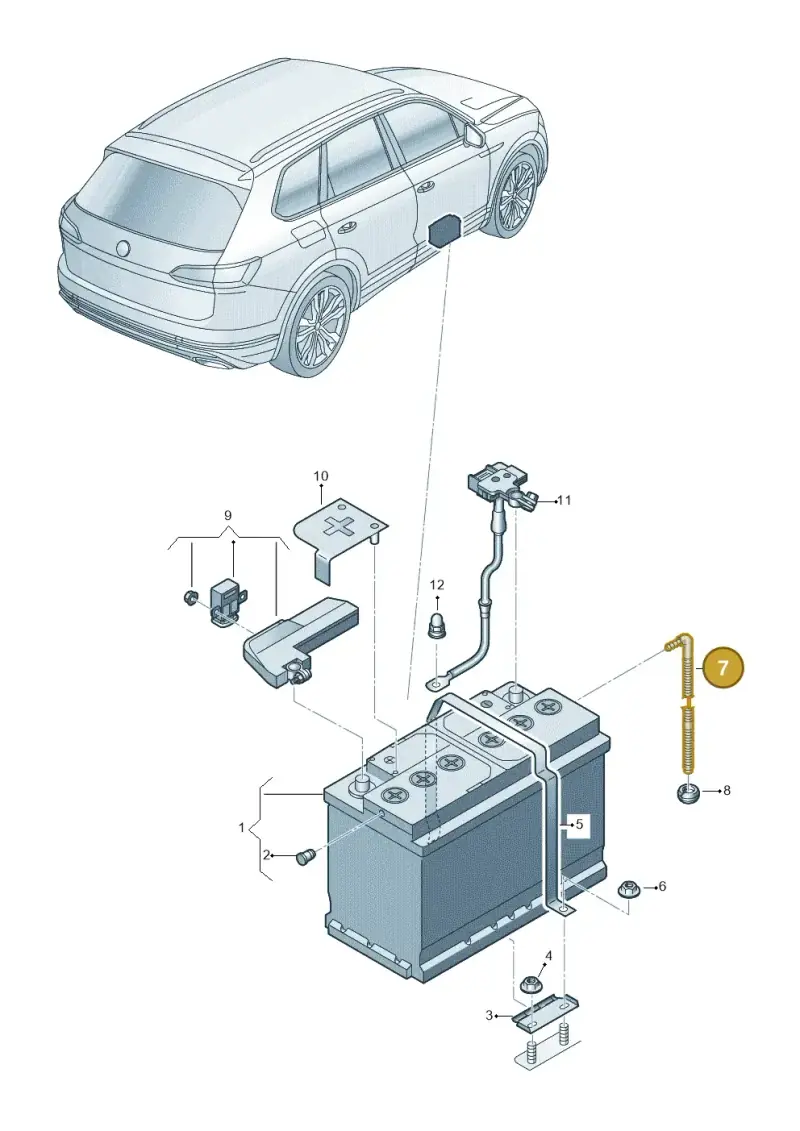 4G0915531 — Volkswagen Touareg (2017-2023) diagram 439915000, position 7
