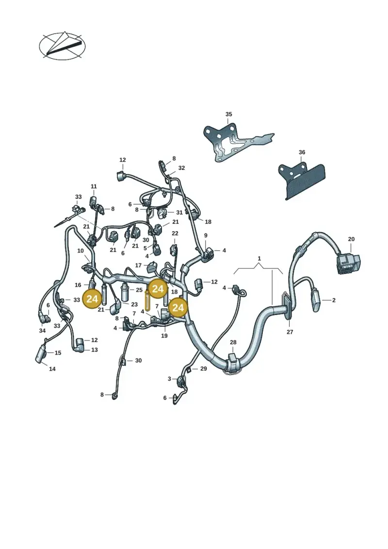 4G0971782 — Volkswagen Transport. multivan (2019-2024) diagram 7em971007, position 24