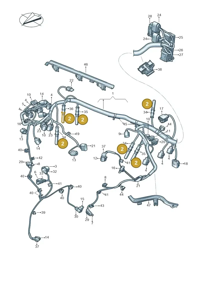 4G0971782 — Volkswagen Amarok twin cab (2022-) diagram 894971140, position 2