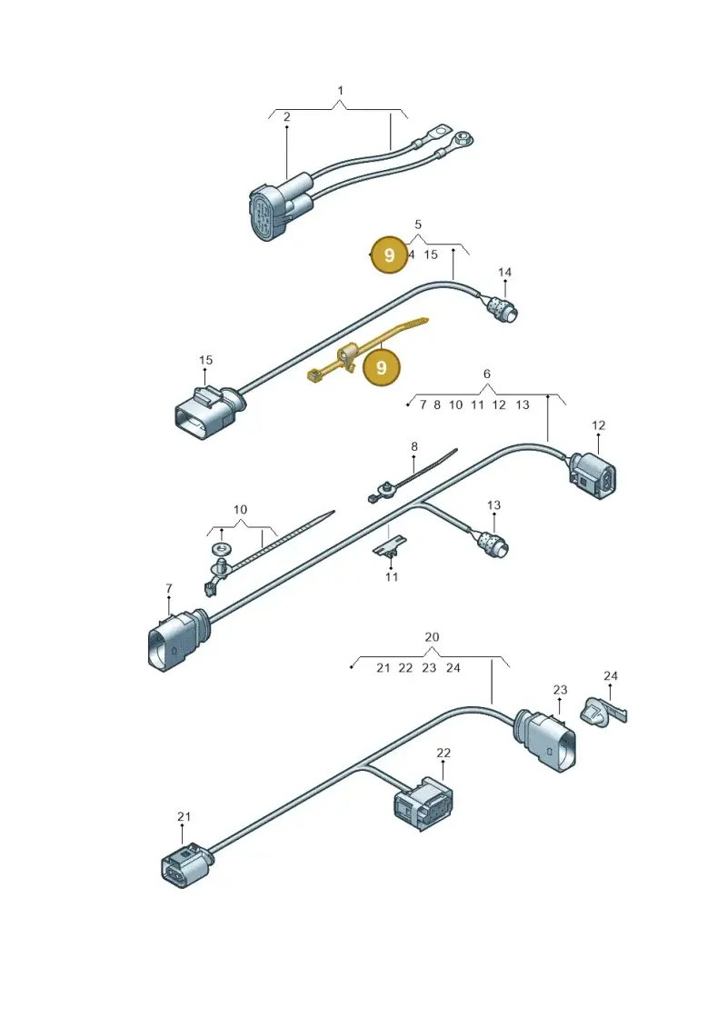4G0971818 — Volkswagen Amarok twin cab (2022-) diagram 894971600, position 9