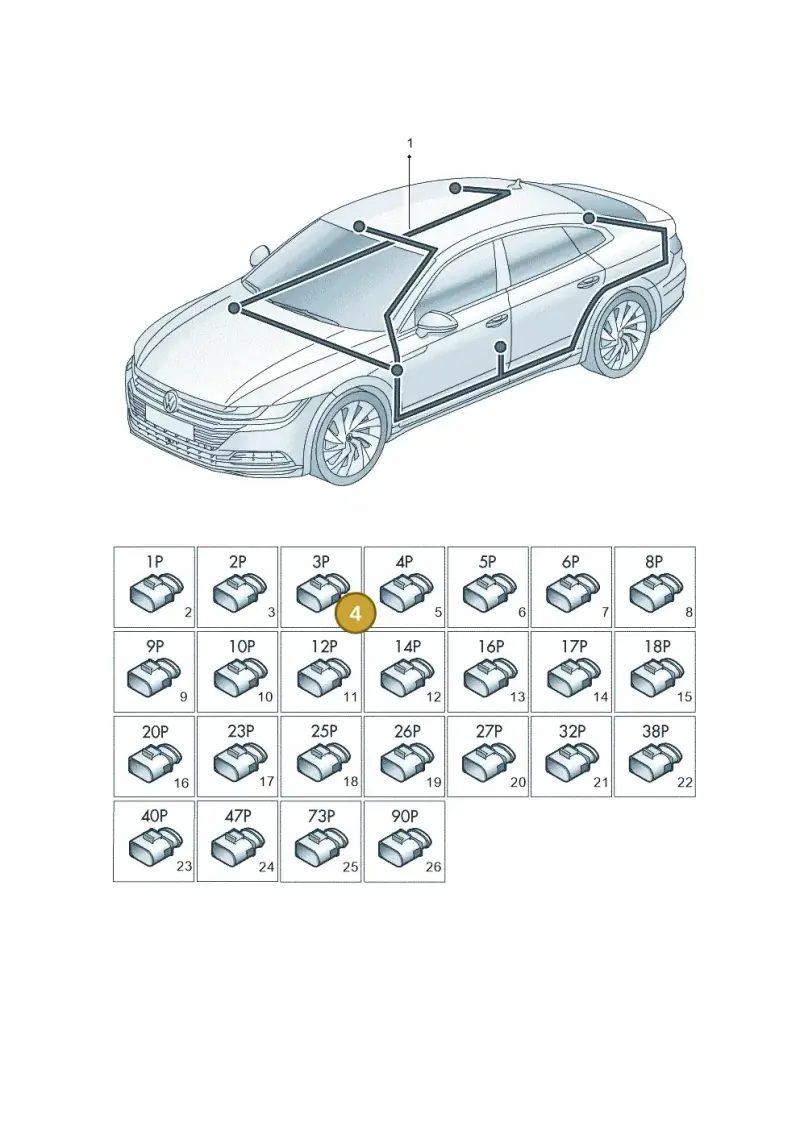 4G0972783 — Volkswagen Arteon (2017-2023) diagram 828971900, position 4