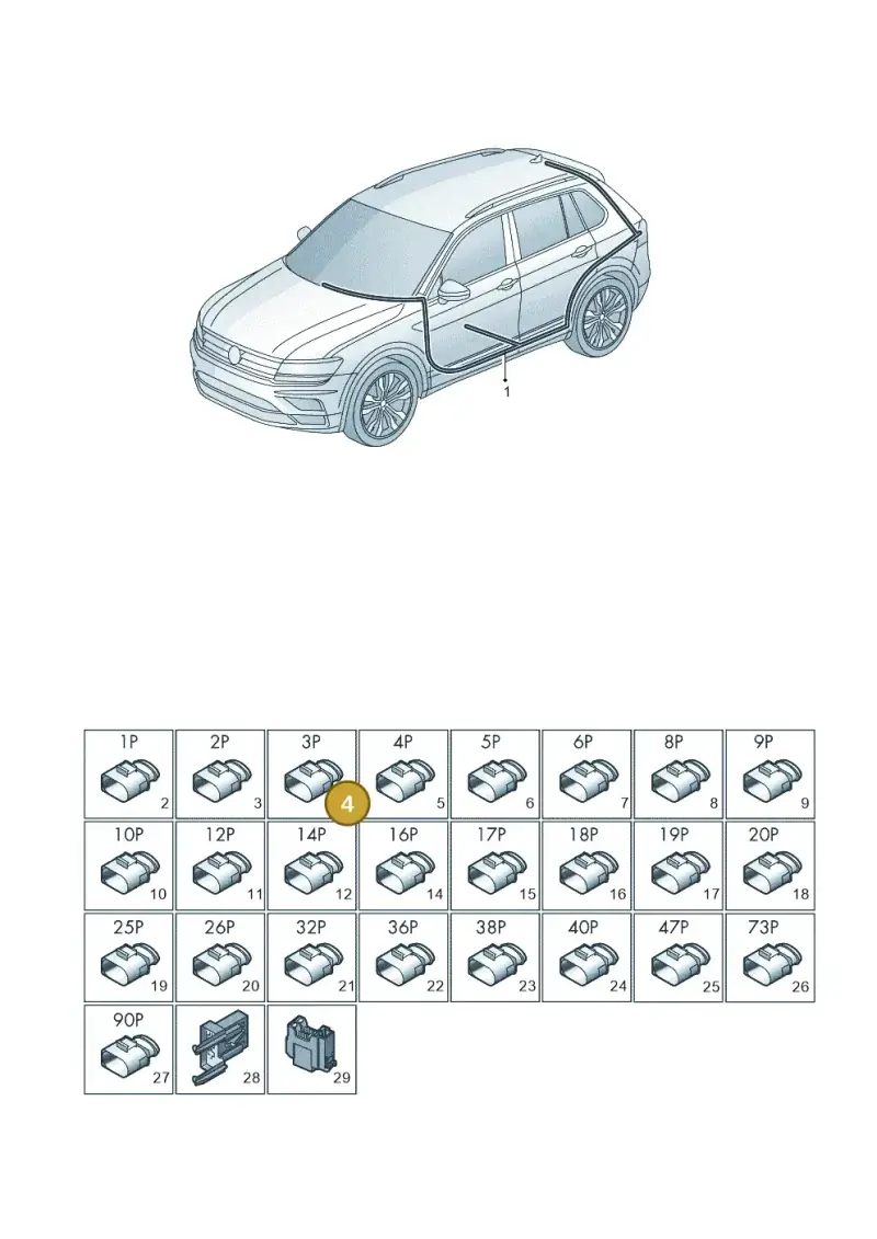 4G0972783 — Volkswagen Tiguan 2.0 4Motion (2016-2024) diagram 884971082, position 4