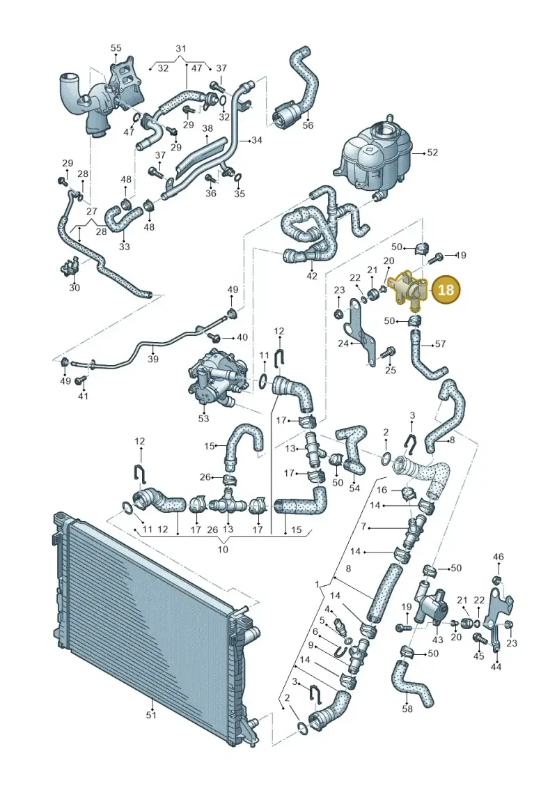 4H0121670A — Volkswagen Touareg (2017-2023) diagram 439121210, position 18