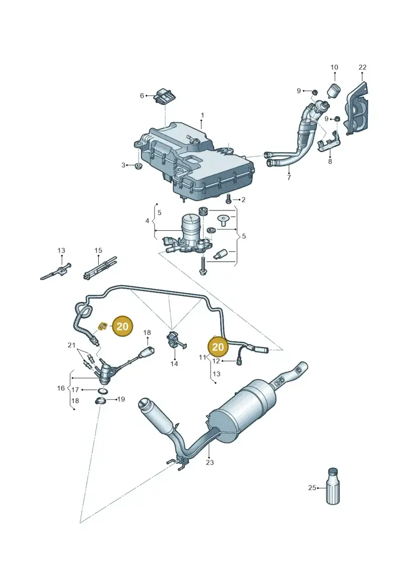 4H0131213 — Volkswagen Transport. multivan (2019-2024) diagram 861253560, position 20