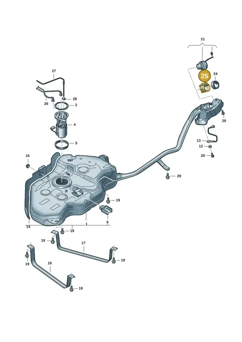 4H0201112A — Volkswagen Multivan (2021-) diagram 7t0201120, position 25