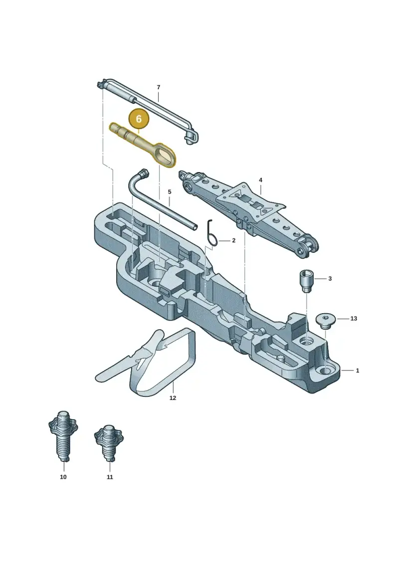 4H0805615A — Volkswagen Passat estate (2023-) diagram 3j0012000, position 6