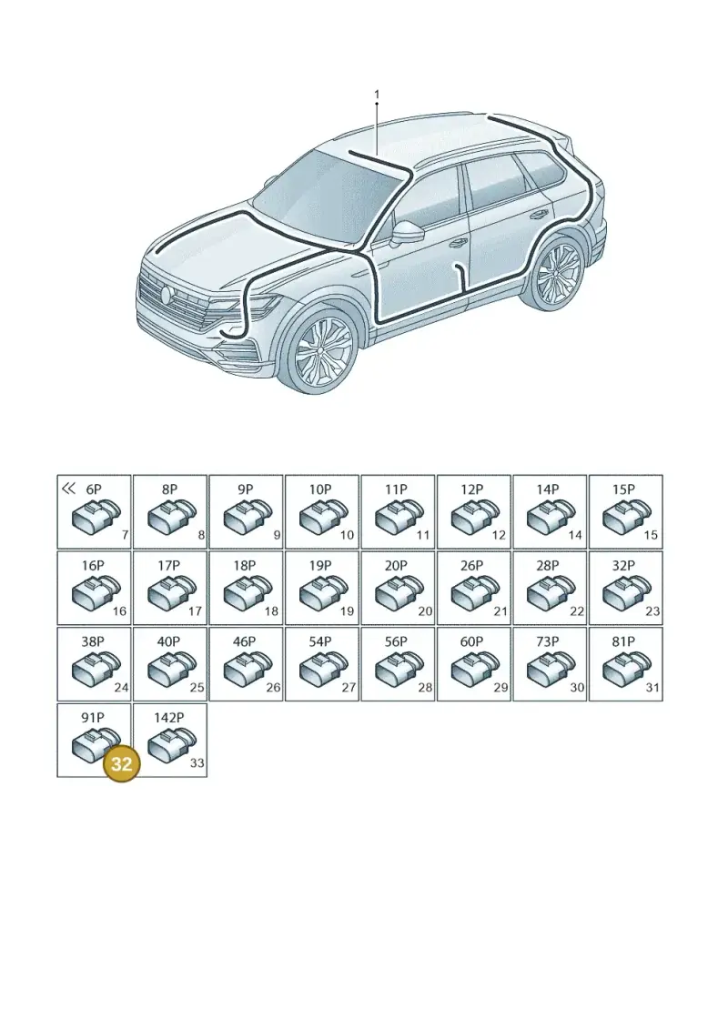 4H0906971 — Volkswagen Touareg (2017-2023) diagram 439971810, position 32