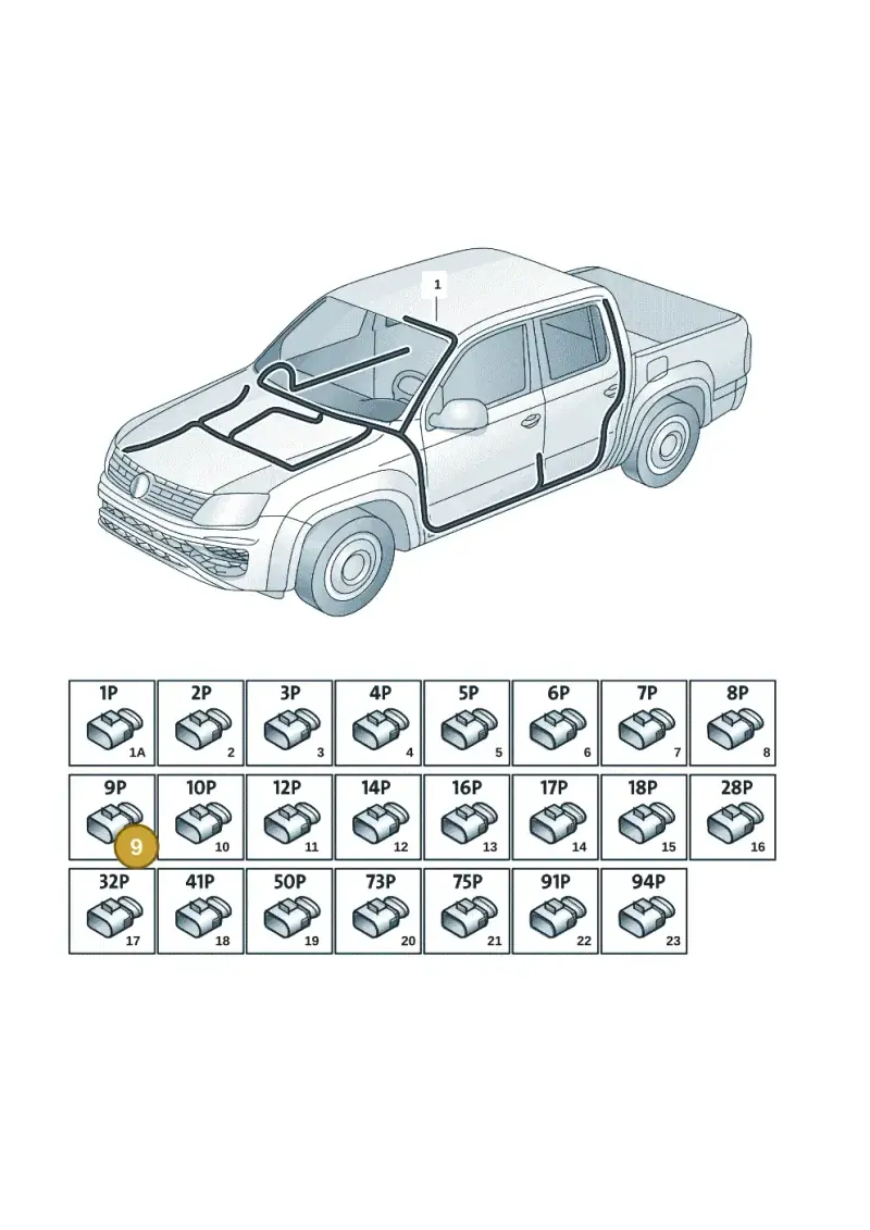 4H0937527 — Volkswagen Amarok twin cab (2022-) diagram 2ha971080, position 9