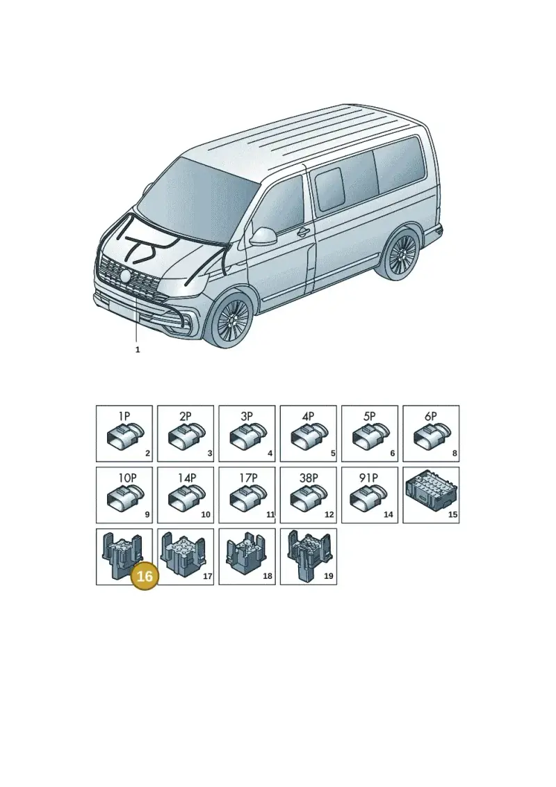 4H0937528 — Volkswagen Transport. multivan (2019-2024) diagram 7em971088, position 16