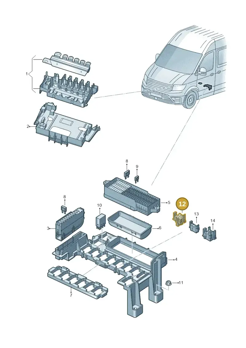 4H0937528 — Volkswagen E-Crafter 35 (2018-2024) diagram 806937010, position 12