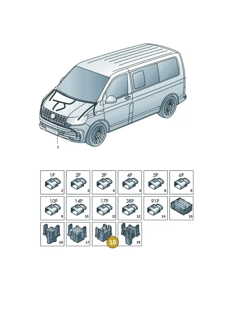 4H0937529 — Volkswagen Transport. multivan (2019-2024) diagram 7em971088, position 18