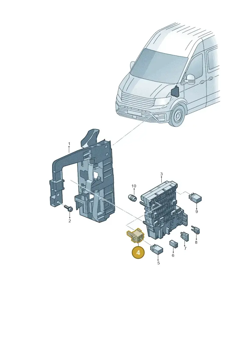 4H0937529 — Volkswagen E-Crafter 35 (2018-2024) diagram 806937000, position 4
