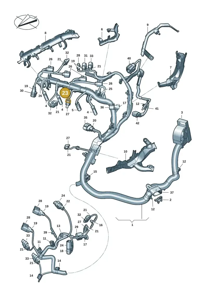 4H0971921 — Volkswagen Multivan (2021-) diagram 7t0971280, position 23