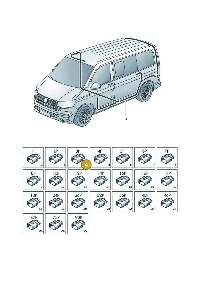 4H0972586 — Volkswagen Transport. multivan (2019-2024) diagram 7em971080, position 4