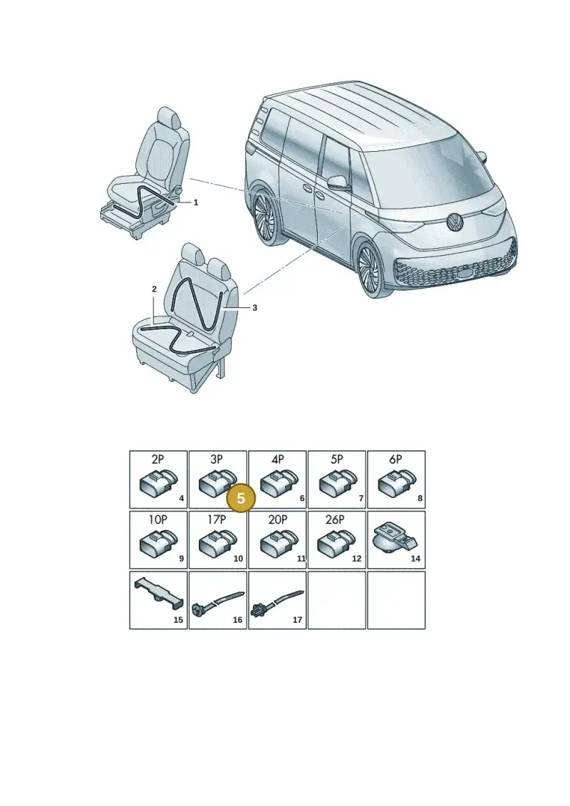 4H0972586 — Volkswagen ID.Buzz (2022-) diagram 15a972260, position 5
