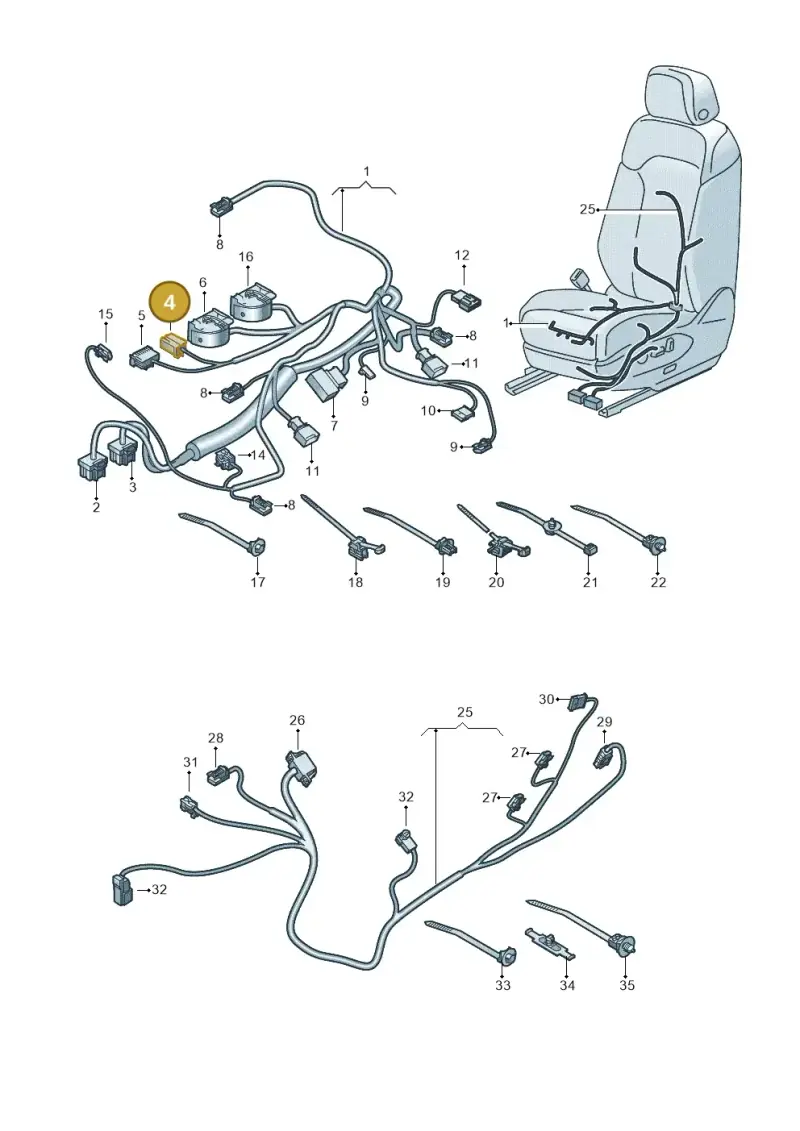 4H0972704 — Volkswagen Touareg (2017-2023) diagram 439972026, position 4