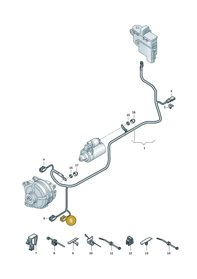 4H0973703 — Volkswagen Multivan (2021-) diagram 7t0971100, position 5