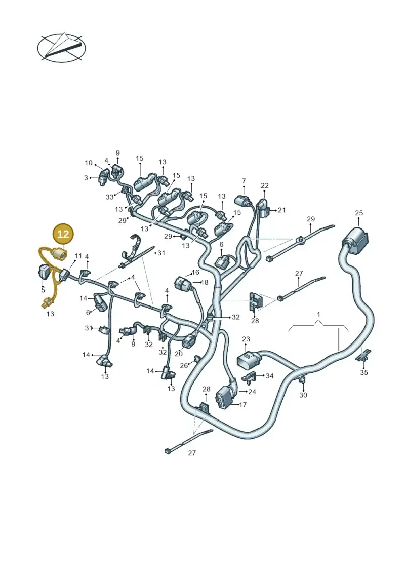 4H0973703A — Volkswagen Taigo (2021-2024) diagram 813971080, position 12