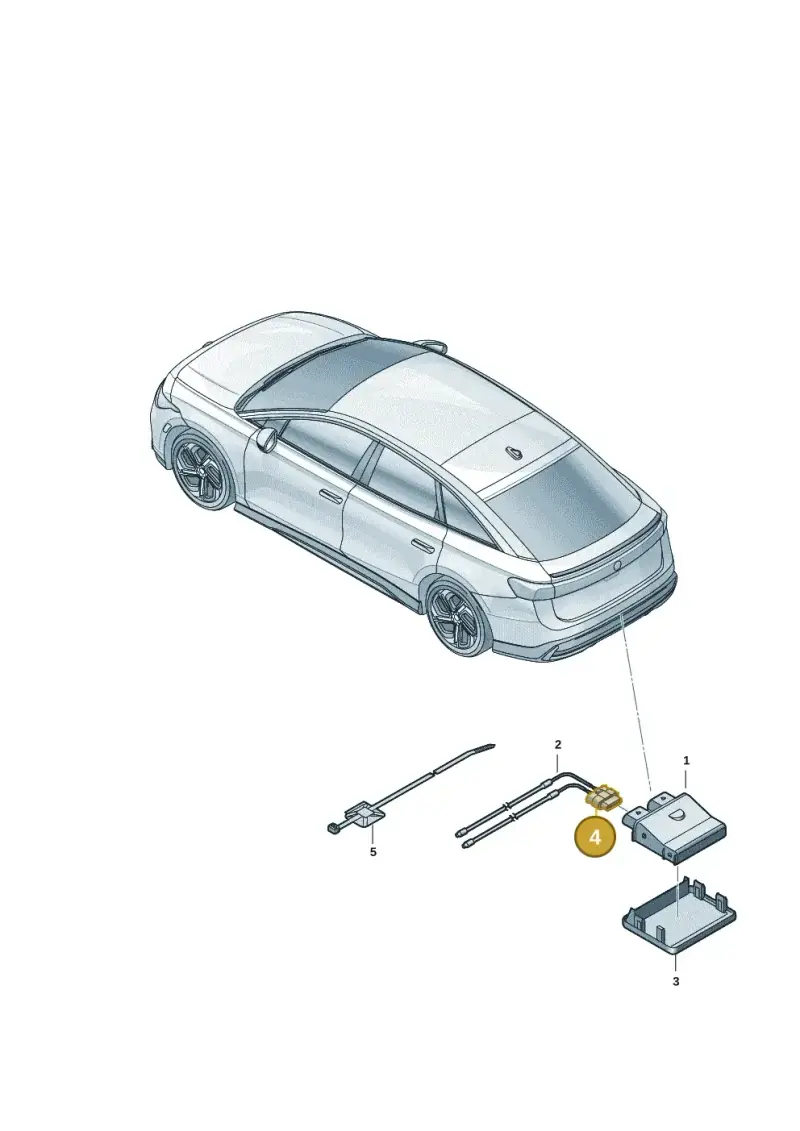 4H0973704B — Volkswagen ID.7 Limousine Pro (2023-) diagram 14b909300, position 4