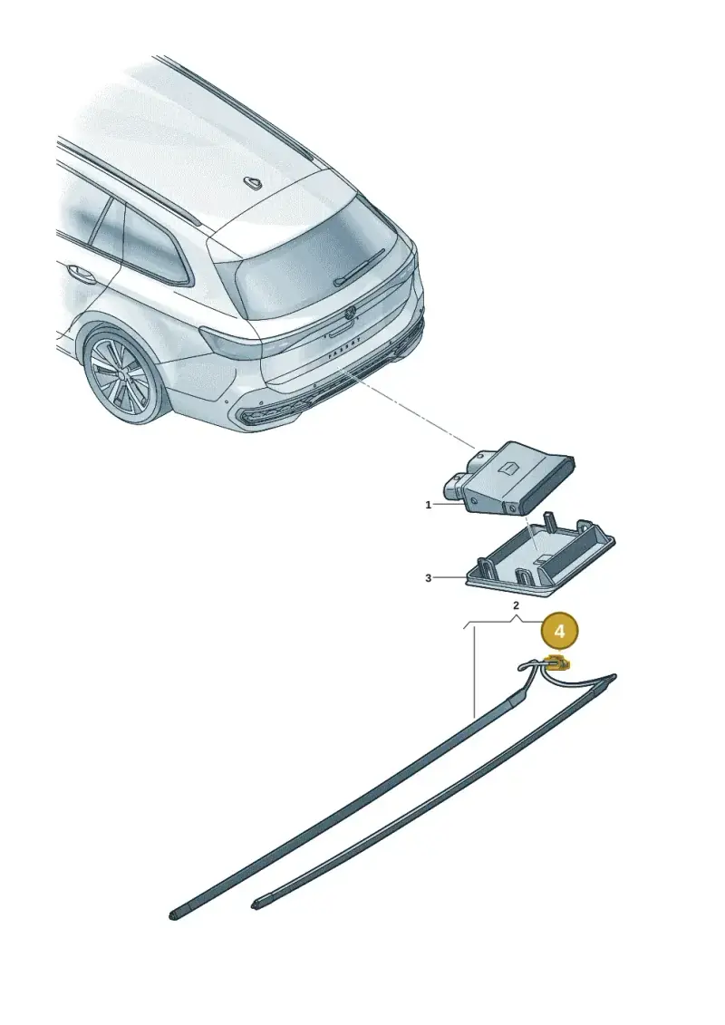 4H0973704B — Volkswagen Passat estate (2023-) diagram 3j0909300, position 4
