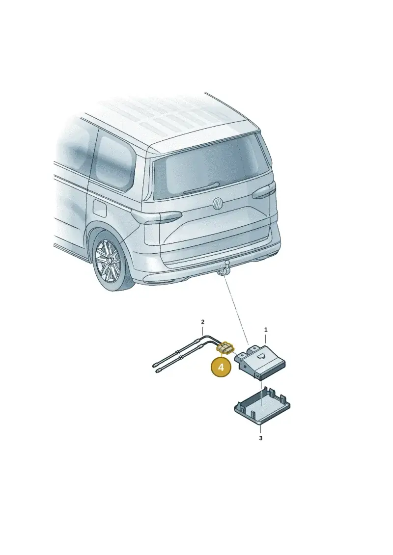 4H0973704B — Volkswagen Multivan (2021-) diagram 7t0909300, position 4