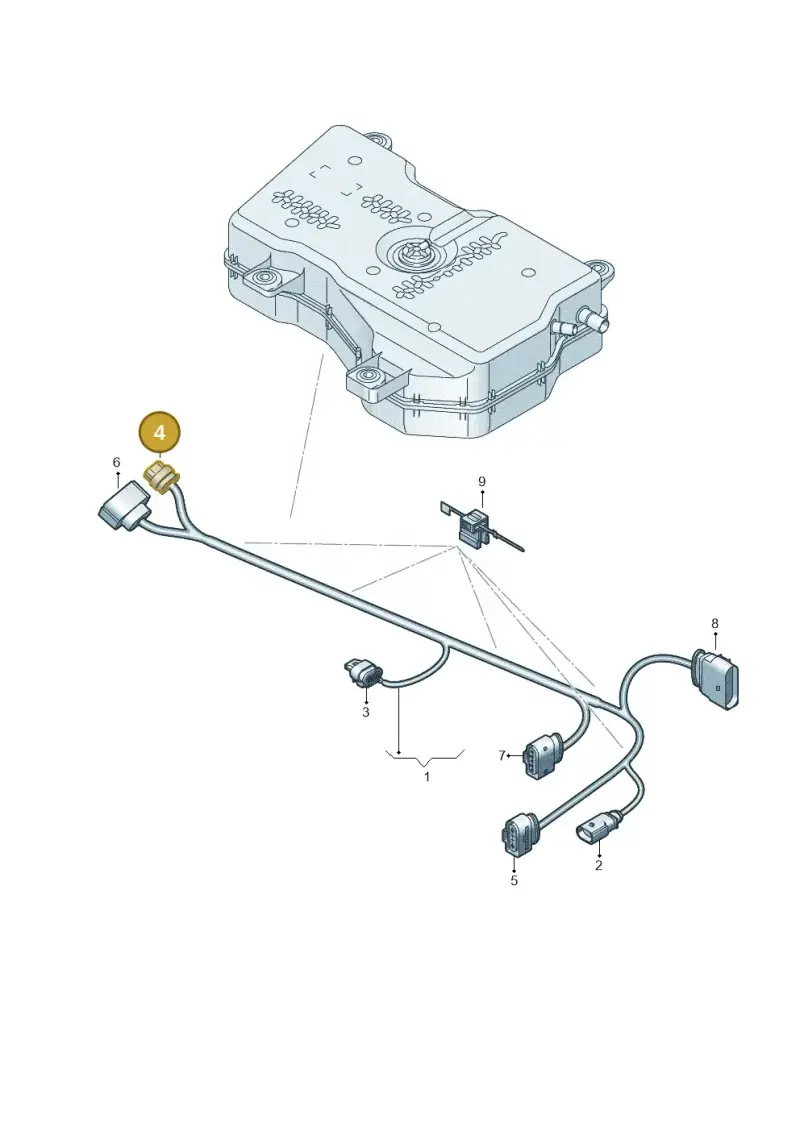 4H0973704B — Volkswagen Amarok twin cab (2022-) diagram 894971650, position 4