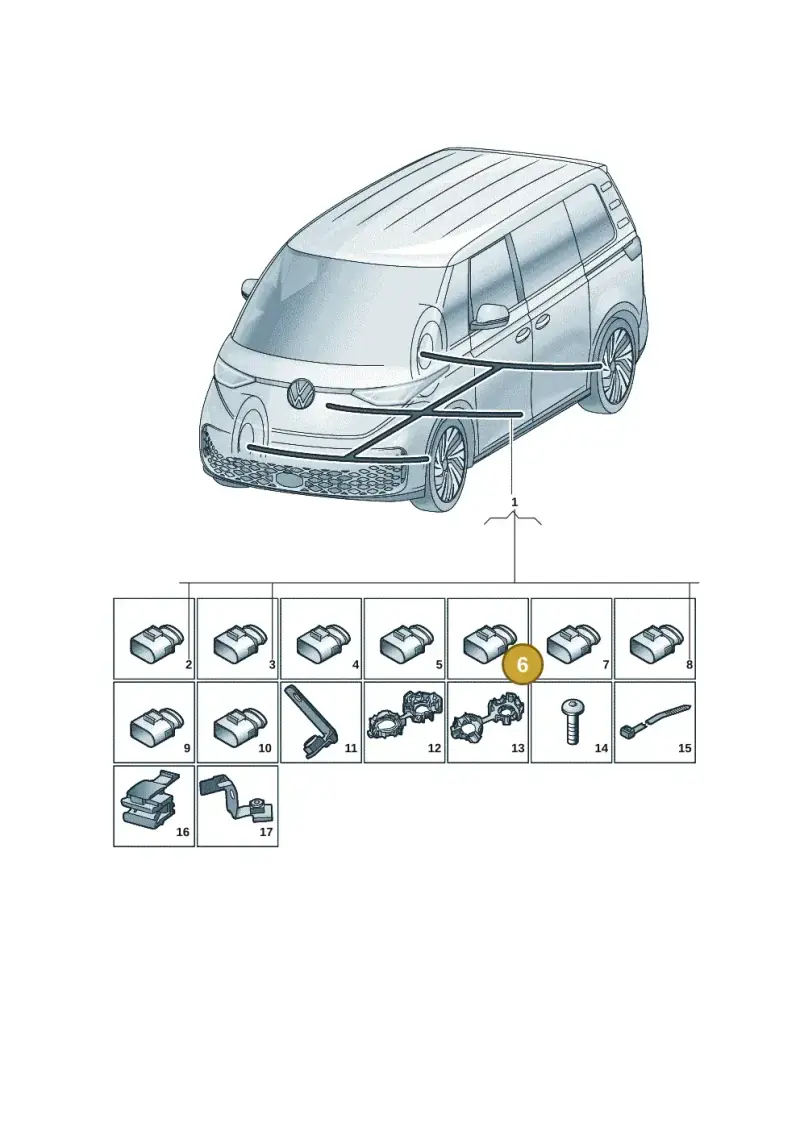 4H0973714B — Volkswagen ID.Buzz (2022-) diagram 15a971900, position 6