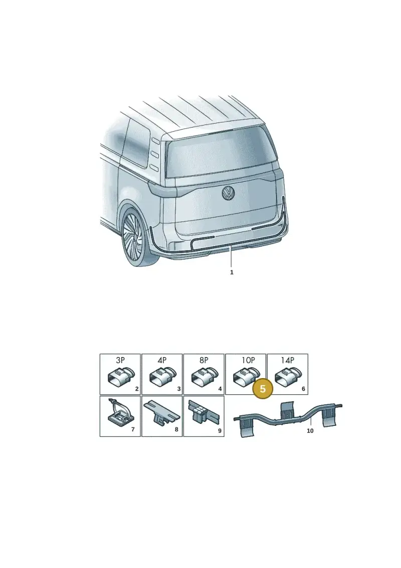 4H0973715 — Volkswagen ID.Buzz (2022-) diagram 15a972900, position 5