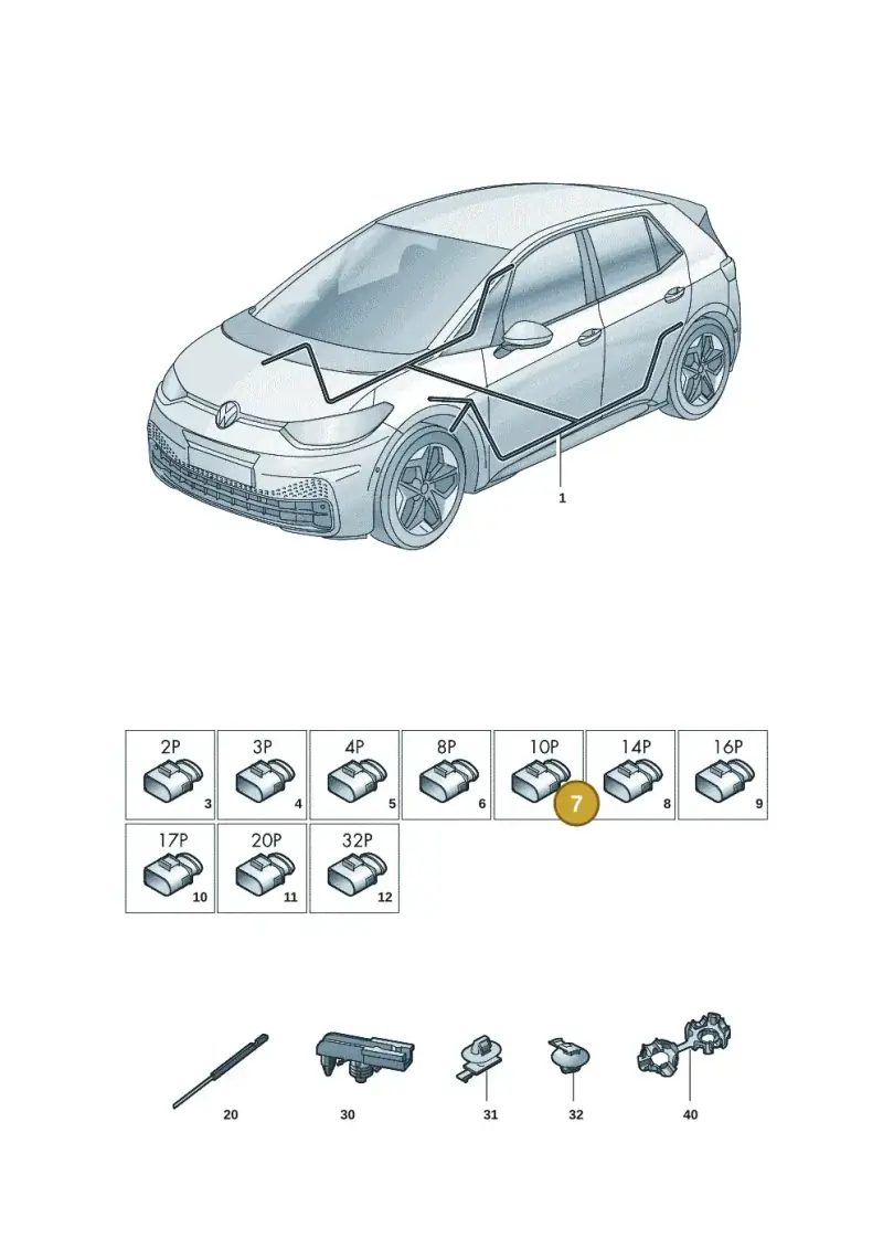 4H0973715A — Volkswagen ID.3 Pro (2019-2024) diagram 10a972000, position 7
