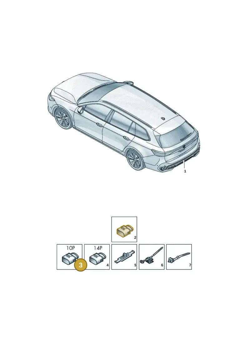 4H0973715 — Volkswagen Passat estate (2023-) diagram 3j0972900, position 3