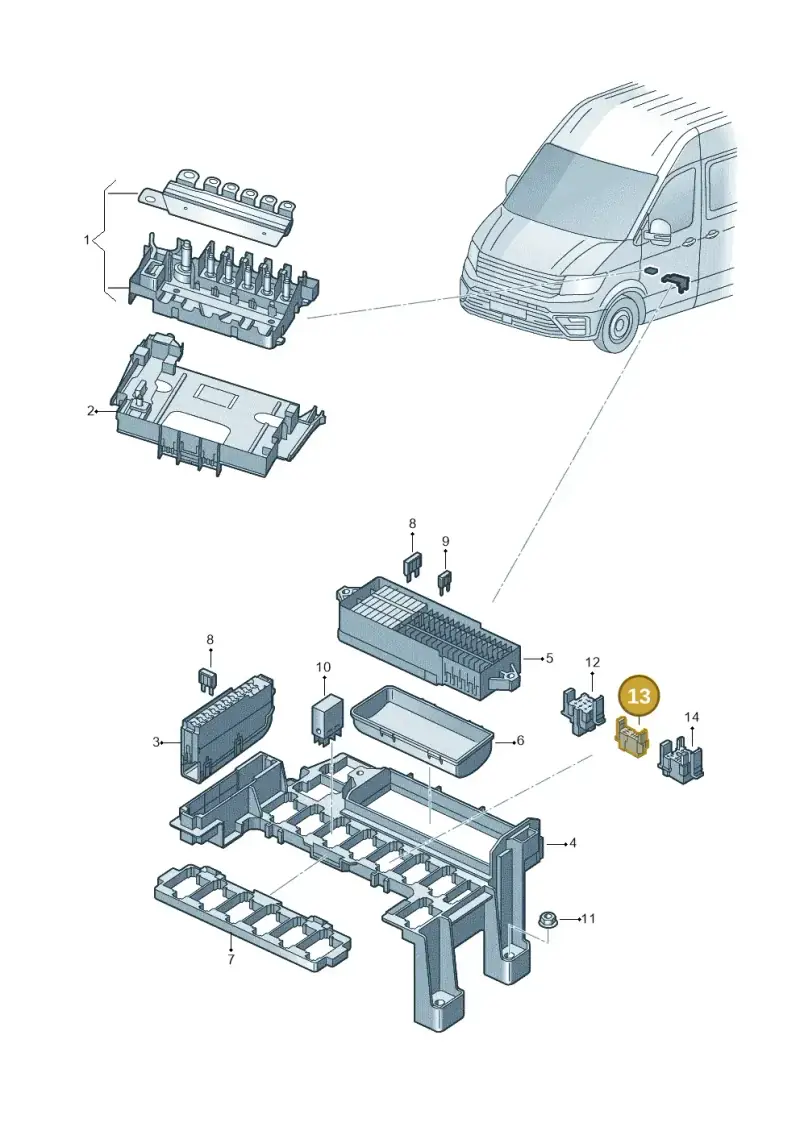 4H1937527 — Volkswagen E-Crafter 35 (2018-2024) diagram 806937010, position 13
