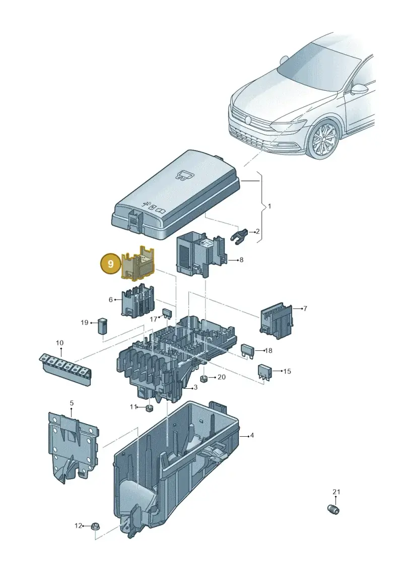 4H1937527 — Volkswagen Tiguan 2.0 (2023-) diagram 793937100, position 9