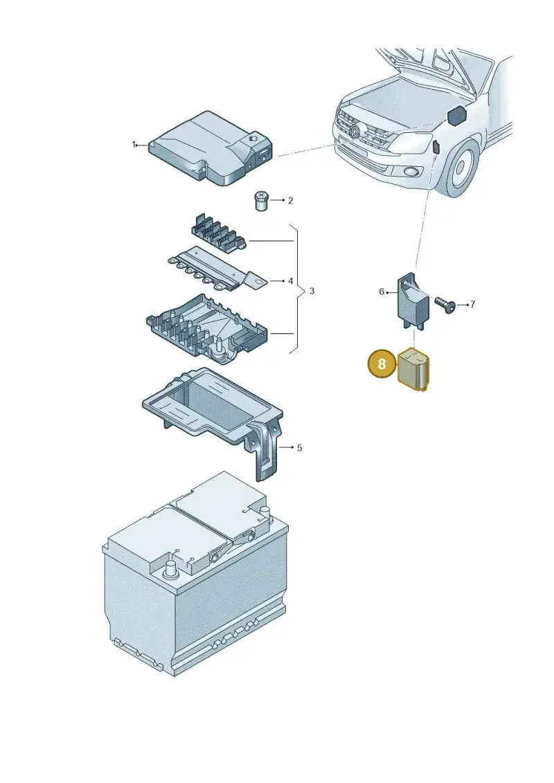 4H1937528 — Volkswagen Amarok twin cab (2022-) diagram 894937200, position 8