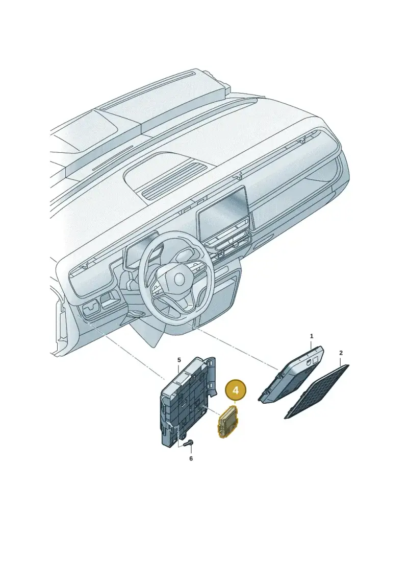 4K0035456 — Volkswagen ID.Buzz (2022-) diagram 15a035500, position 4