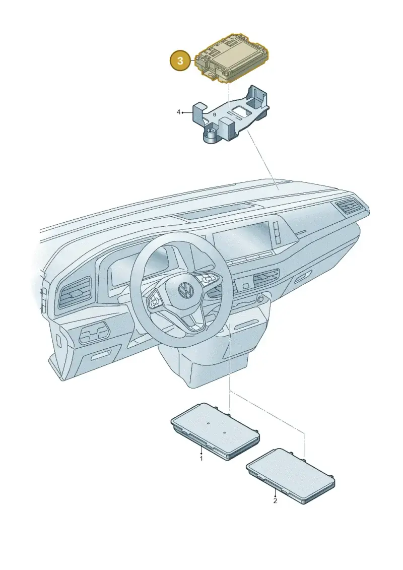 4K0035456 — Volkswagen Multivan (2021-) diagram 7t0035500, position 3