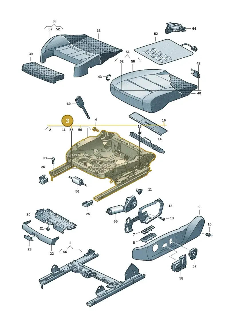 4K0881105K — Volkswagen ID.4 Pro (2020-2023) diagram 10a881100, position 3