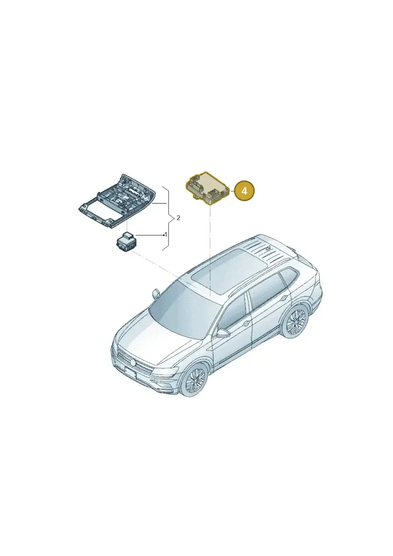 4K0907594AC — Volkswagen Tiguan 2.0 4Motion (2017-2024) diagram 833959000, position 4