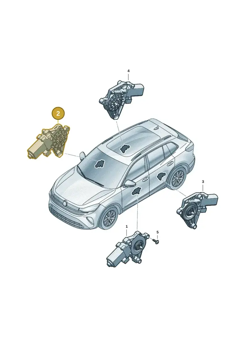 4K0959801 — Volkswagen Tiguan 2.0 (2023-) diagram 57x959850, position 2