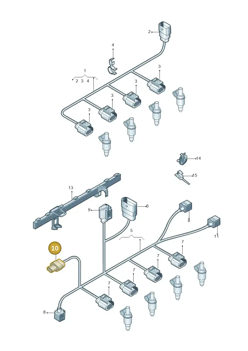 4K0973703A — Volkswagen Teramont (2021-2023) diagram 809971170, position 10
