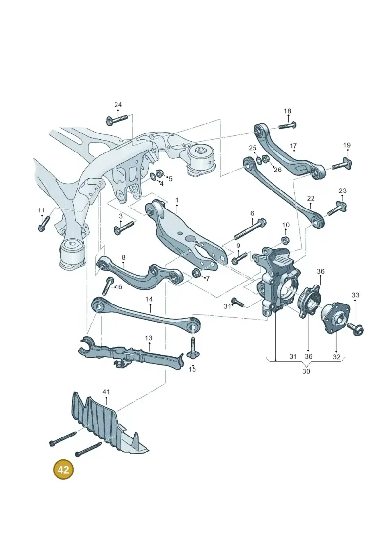4KE512182 — Volkswagen Touareg (2017-2023) diagram 439505005, position 42