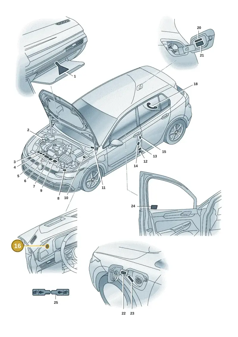 4L0010539 — Volkswagen Golf 2.0 BlueMotion (2019-2024) diagram 5h0010000, position 16