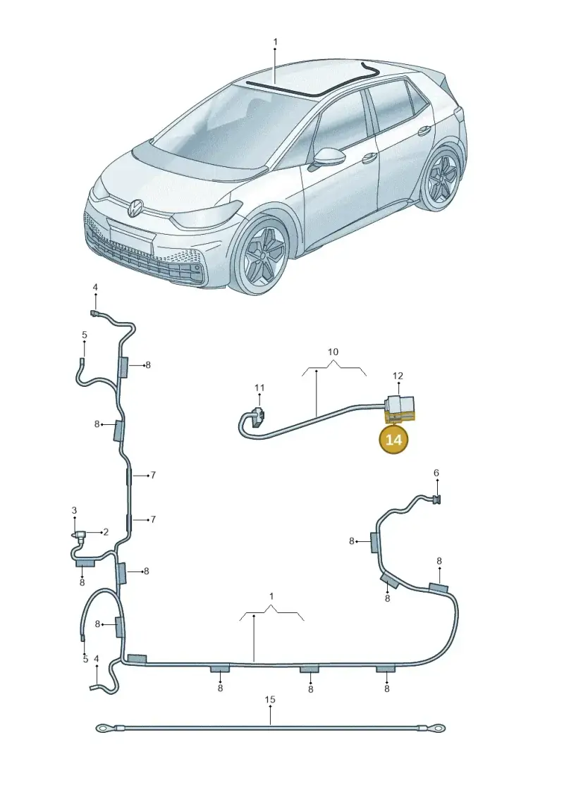 4L0937545A — Volkswagen ID.3 Pro (2019-2024) diagram 10a972030, position 14