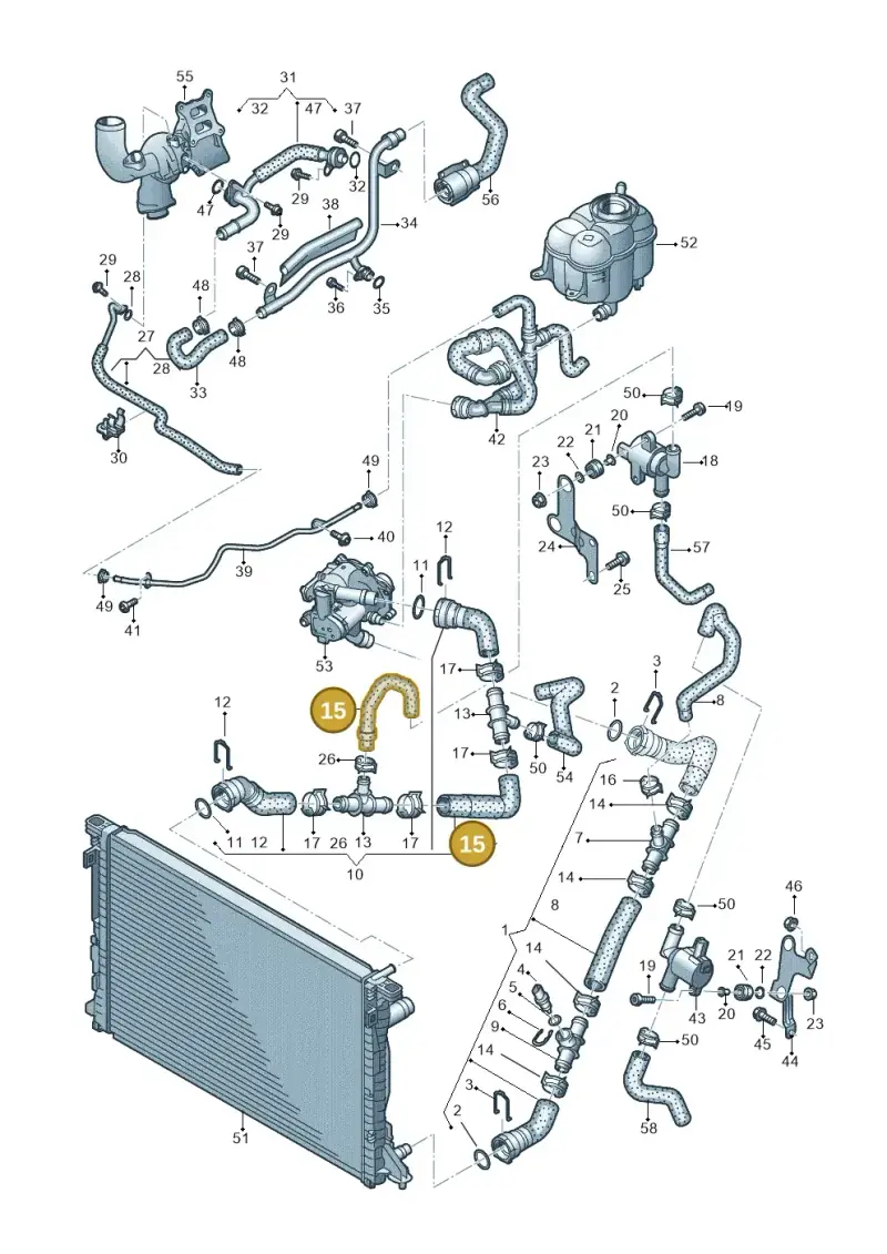 4M0121056AB — Volkswagen Touareg (2017-2023) diagram 439121210, position 15