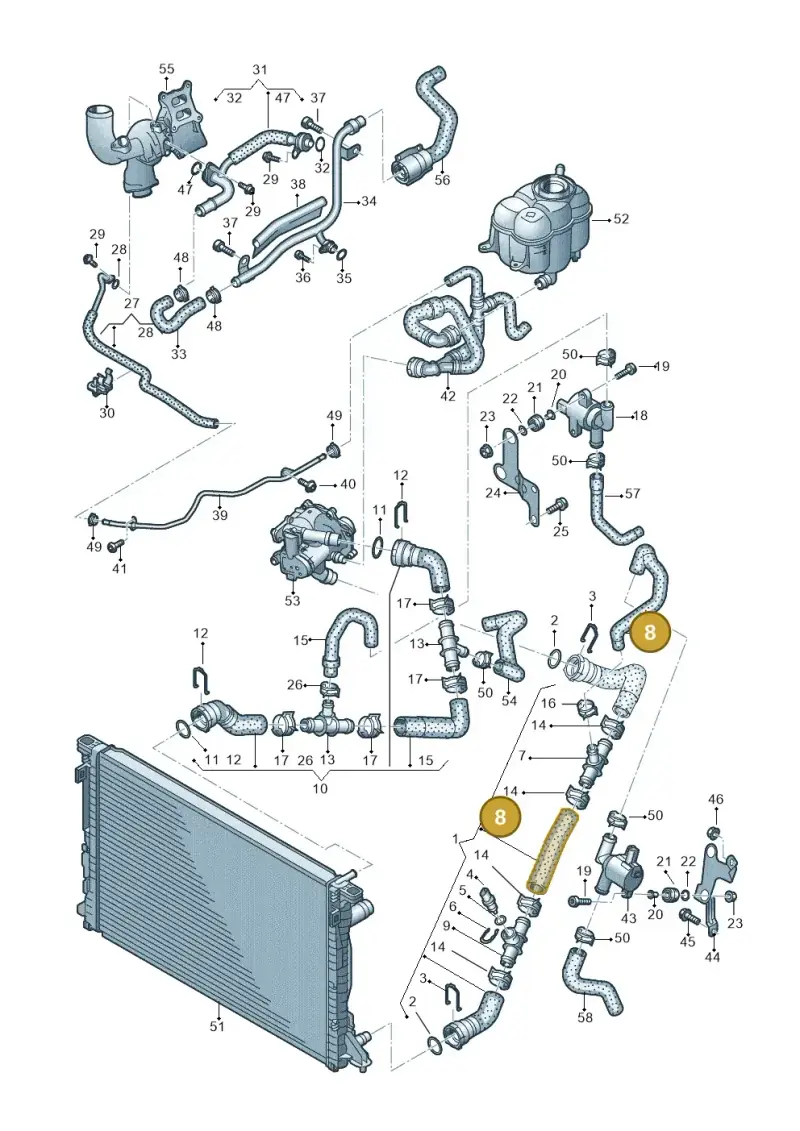 4M0121056AF — Volkswagen Touareg (2017-2023) diagram 439121210, position 8