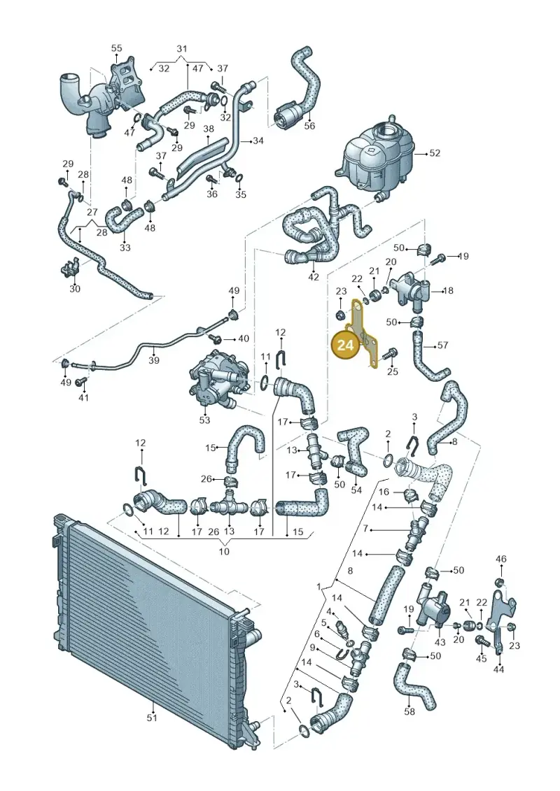 4M0121233CH — Volkswagen Touareg (2017-2023) diagram 439121210, position 24