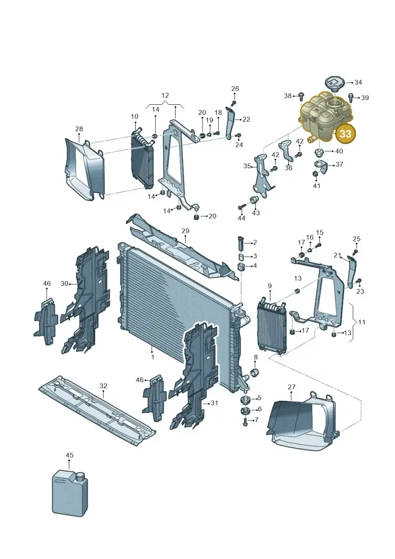 4M0121403G — Volkswagen Touareg (2017-2023) diagram 439122300, position 33