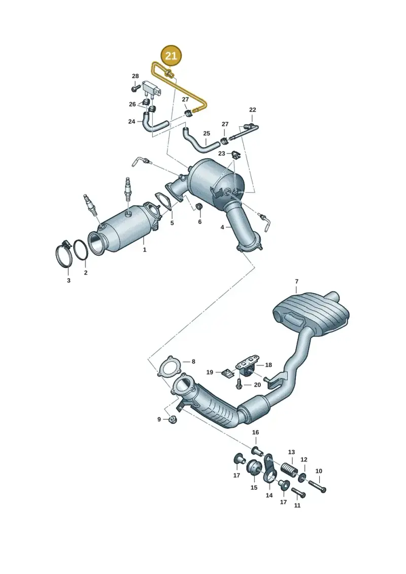 4M0131205AQ — Volkswagen Touareg (2017-2023) diagram 439253033, position 21